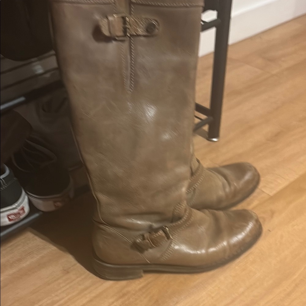 Vintage Bussla leather Women's Brown Riding Boots